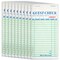 10 Pack Restaurant Server Note Pads for Food Servers, Guest Check Paper Pads for Waiter, Waitress, 2-Part Carbonless, Food Receipt Book, 500 Total Tickets (3 x 7 Inches)